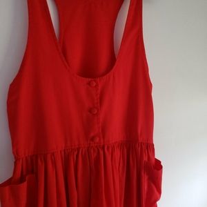 Red retro overdress
